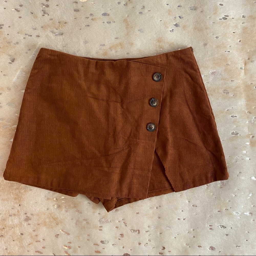 Corduroy Cinnamon Skort